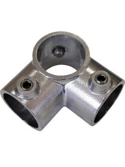 Inserción aluminio codo tres bocas