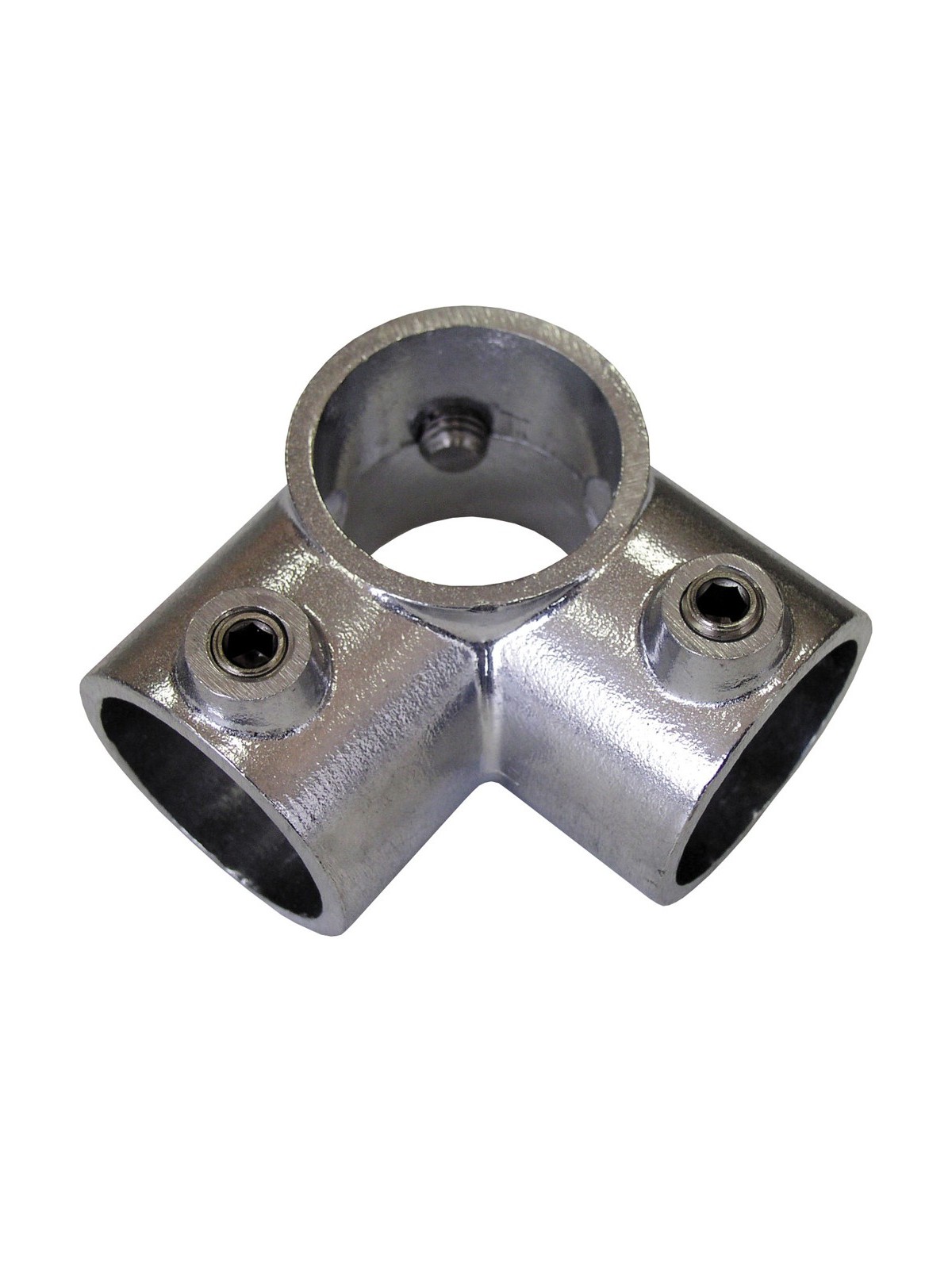 Inserción aluminio codo tres bocas