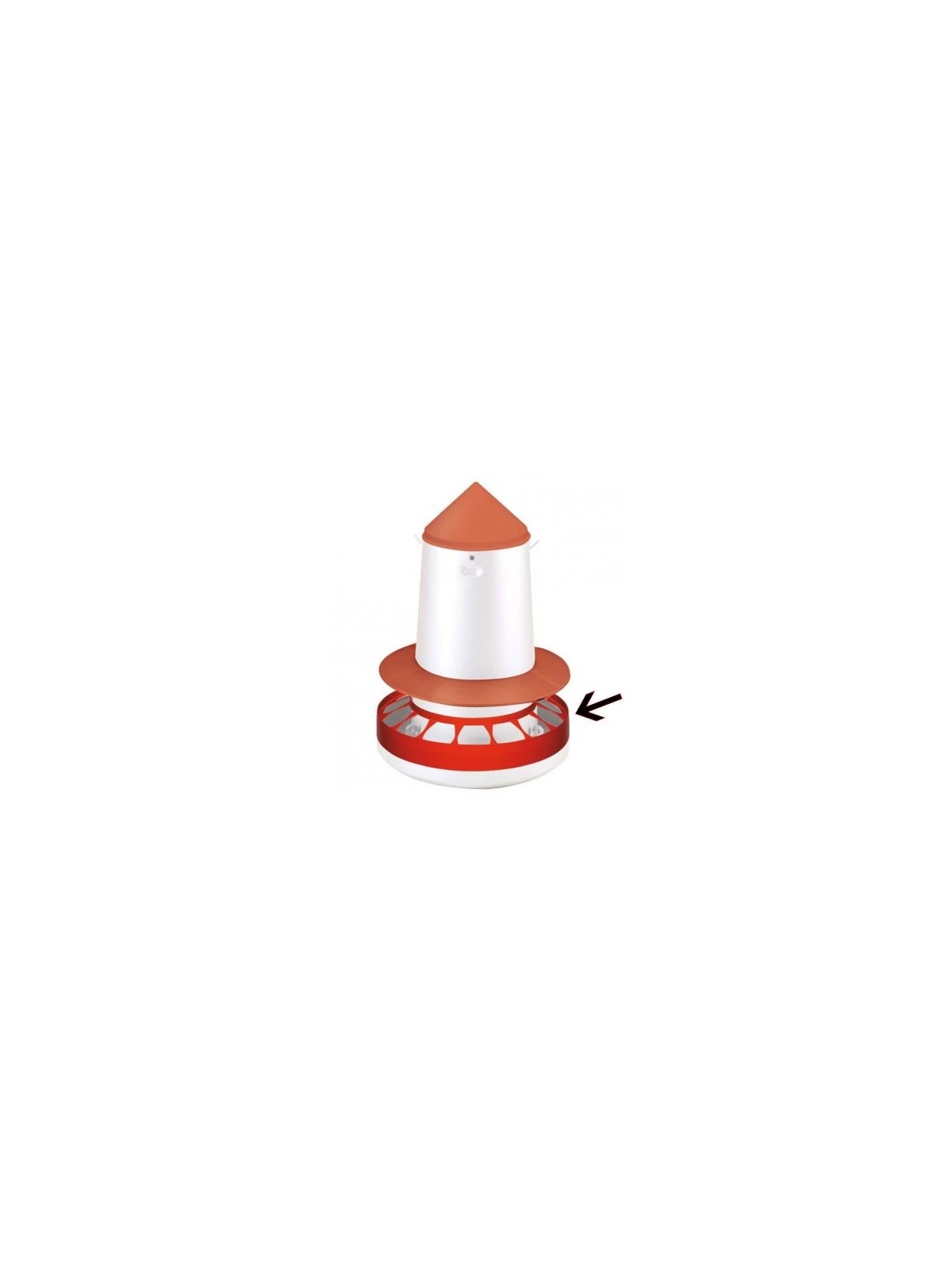 Arillo protector Tolva 5/10/20 kg y comedero aves, gallinas y pollos