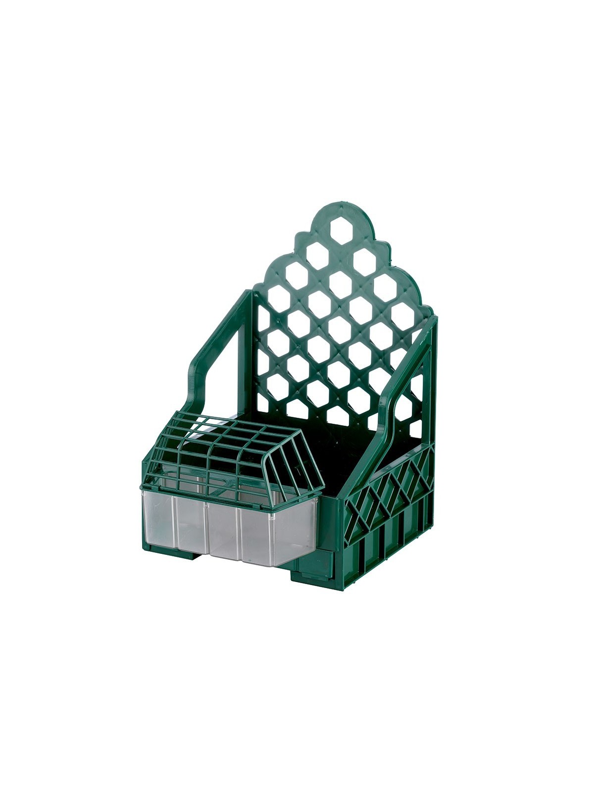 Soporte plástico jaula reclamo perdices