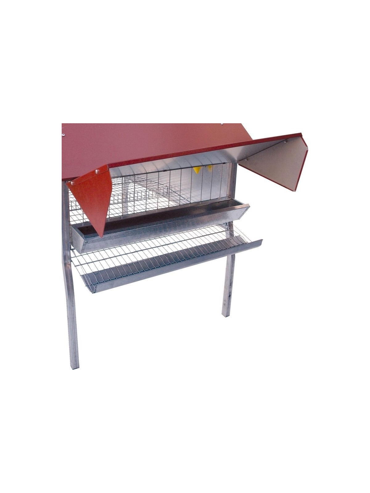 Ecoponedero Gallinero protector abierto