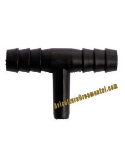 Unión T 10x7x10 mm para sistemas bebederos en red