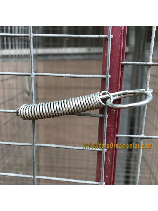Muelle galvanizado para puertas de jaula