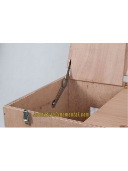Bisagra para tapa caja de transporte