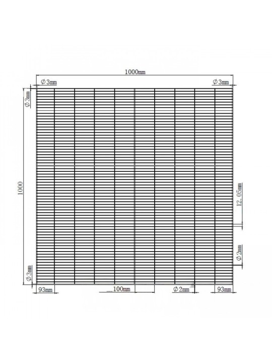Malla Electrosoldada de 1 metro cuadrado para Jaulas y Pajareras