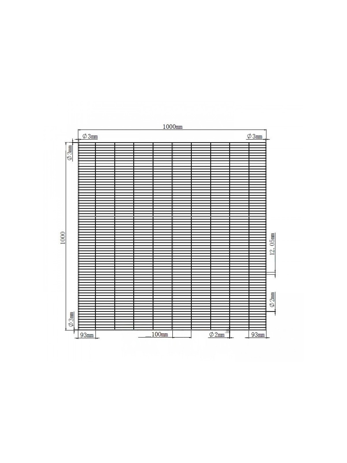 Malla Electrosoldada de 1 metro cuadrado para Jaulas y Pajareras