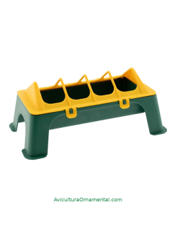 Comedero Lineal Elevado para Gallinas 30 cm