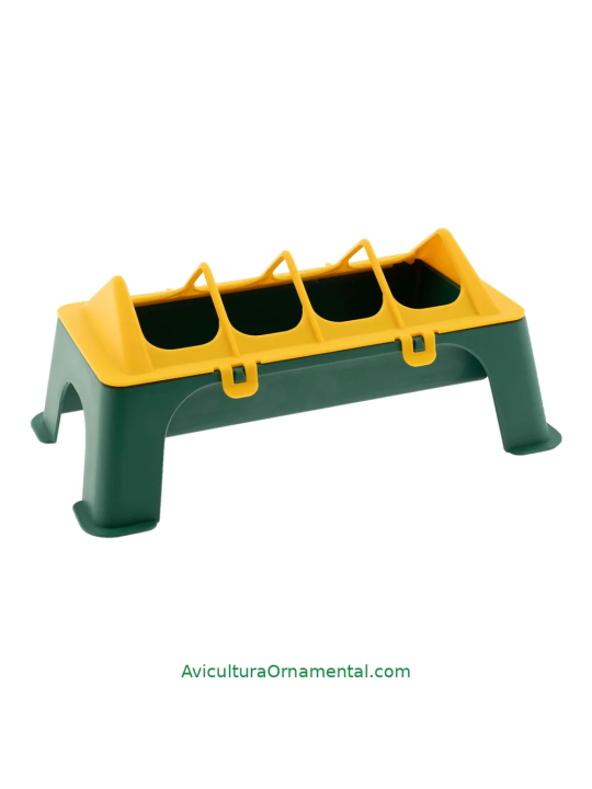 Comedero Lineal Elevado para Gallinas 30 cm