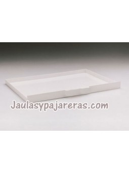 Bandeja de plástico para Jaula cría canarios y agapornis
